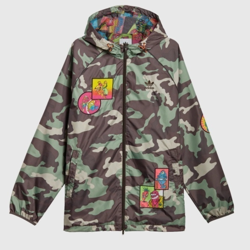 Jeremy Scott x Adidas Camouflage Windbreaker